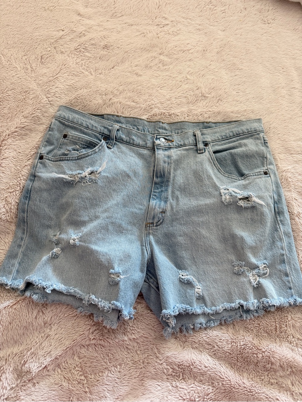 Wrangler High Rise Cutoff Jean Shorts